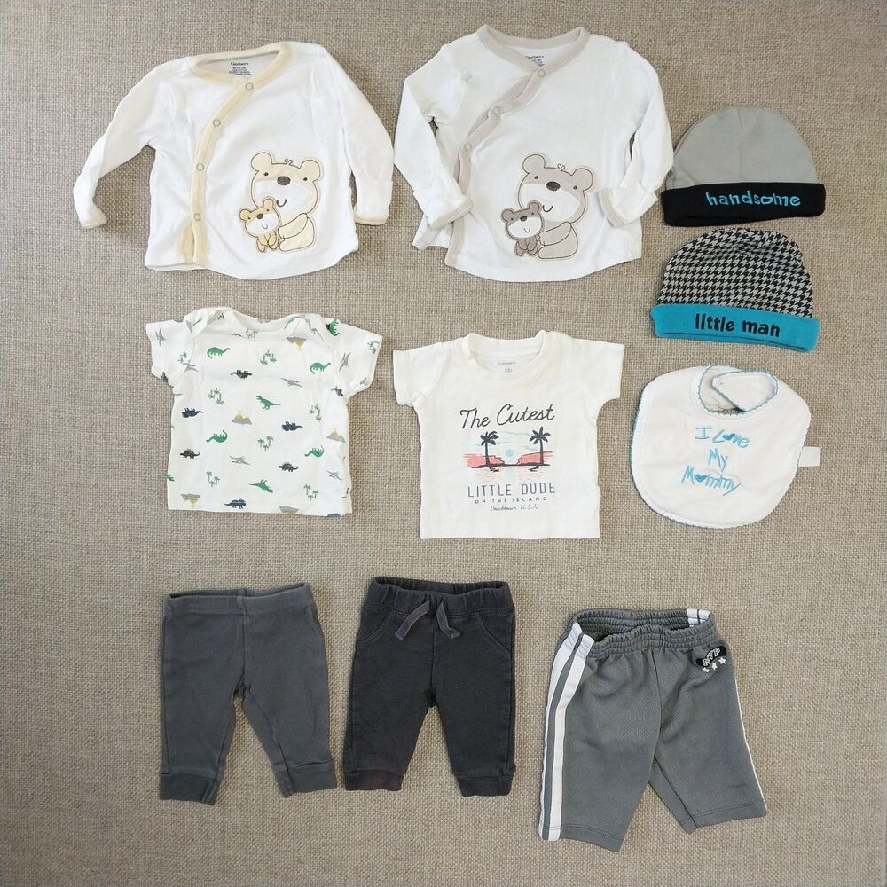 Baby Infant Boy Clothing Bundle Bodysuit Variety Of Colors 24 Pieces Newborn #6